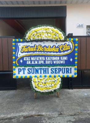 Papan Bunga Duka di Pajang